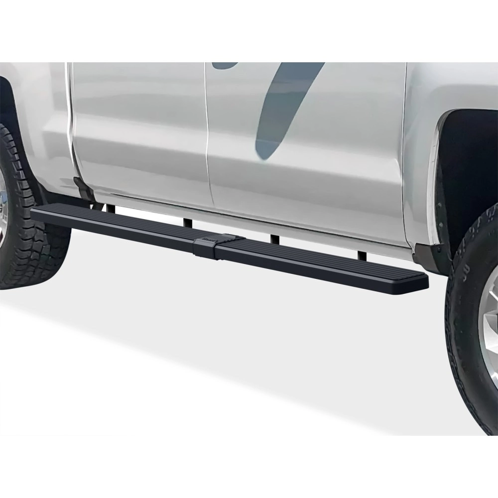 APS IB03WJG1LB - 5" iStep Style  Wheel-to-Wheel Black Stainless Steel Side Steps