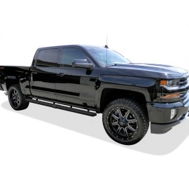 APS IB03WJG1SB - 5" iStep Style  Wheel-to-Wheel Black Stainless Steel Side Steps