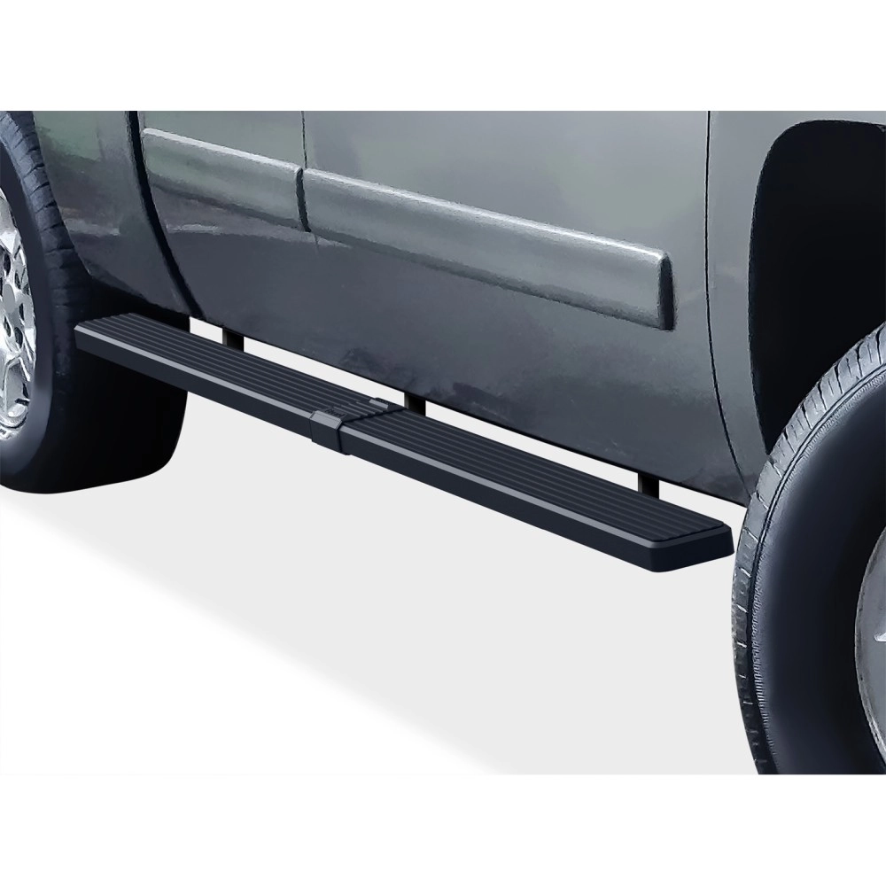 APS IB03WJJ4SB - 5" iStep Style  Wheel-to-Wheel Black Stainless Steel Side Steps