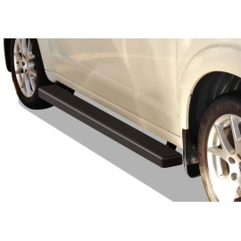 APS IB04DBJ6B - 4" iStep Style Door-to-Door Black Aircraft Aluminum Side Steps