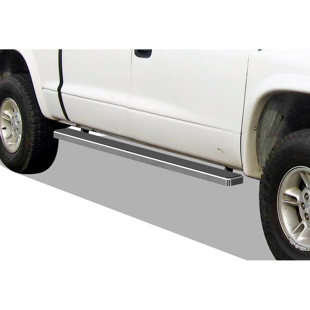APS IB04EAD9C - 5" iStep Style Door-to-Door Hairline Stainless Steel Side Steps