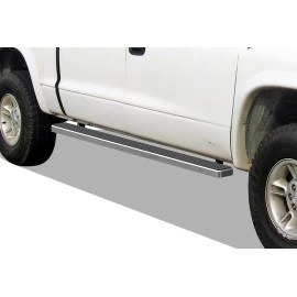 APS IB04EAD9C - 5" iStep Style Door-to-Door Hairline Stainless Steel Side Steps