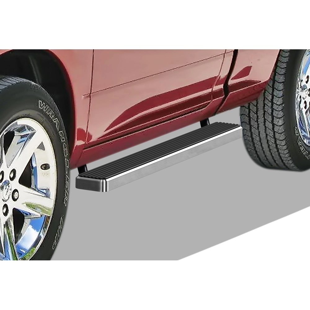 APS IB04EAG8C - 5" iStep Style Door-to-Door Hairline Stainless Steel Side Steps