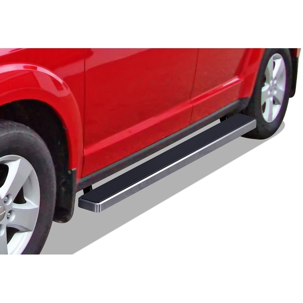 APS IB04EBJ6A - 5" iStep Style Door-to-Door Hairline Stainless Steel Side Steps