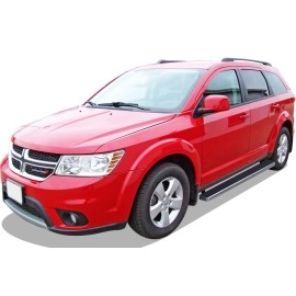 APS IB04EBJ6A - 5" iStep Style Door-to-Door Hairline Stainless Steel Side Steps