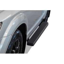 APS IB04EBJ6B - 5" iStep Style Door-to-Door Black Stainless Steel Side Steps