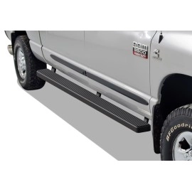 APS IB04EBJ8B - 5" iStep Style Door-to-Door Black Stainless Steel Side Steps