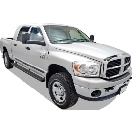 APS IB04EBJ8B - 5" iStep Style Door-to-Door Black Stainless Steel Side Steps