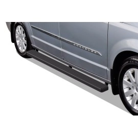 APS IB04ECF1H - 5" iStep Style Door-to-Door Black Stainless Steel Side Steps