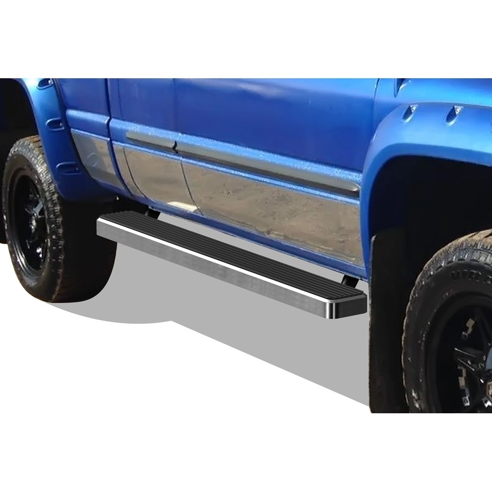 APS IB04EJD6C - 5" iStep Style Door-to-Door Hairline Stainless Steel Side Steps
