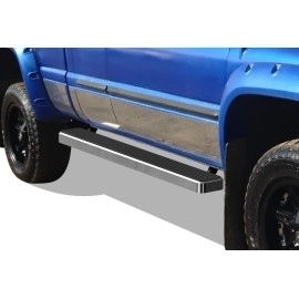APS IB04EJD6C - 5" iStep Style Door-to-Door Hairline Stainless Steel Side Steps