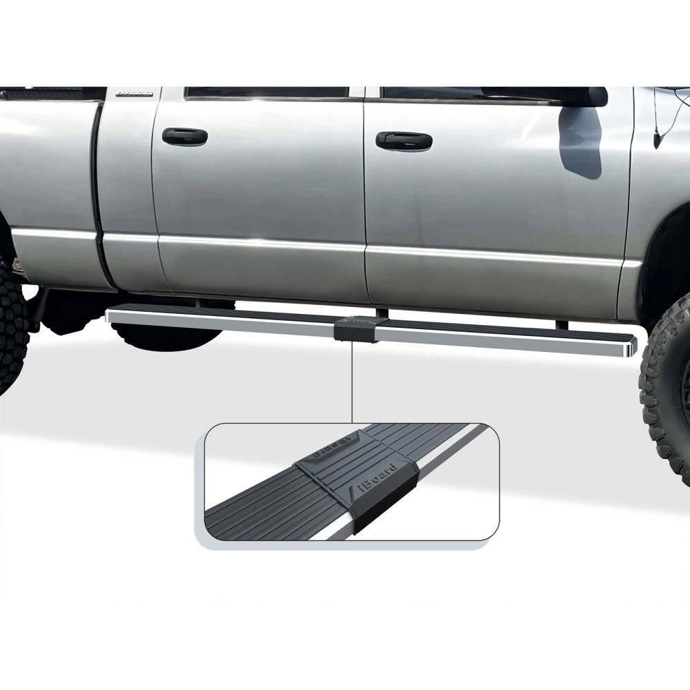 APS IB04EJD8A - 5" iStep Style Door-to-Door Hairline Stainless Steel Side Steps