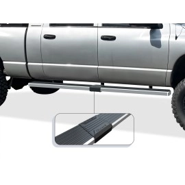 APS IB04EJD8A - 5" iStep Style Door-to-Door Hairline Stainless Steel Side Steps