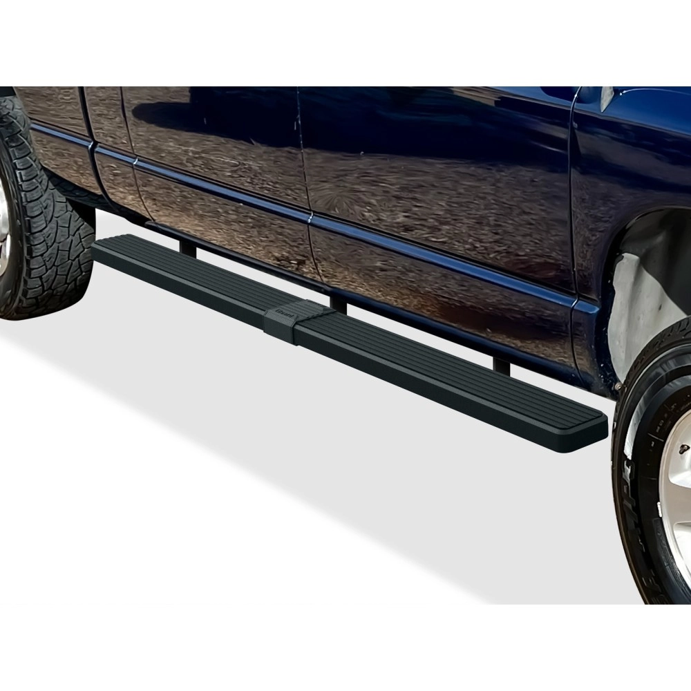 APS IB04EJD8B - 5" iStep Style Door-to-Door Black Stainless Steel Side Steps