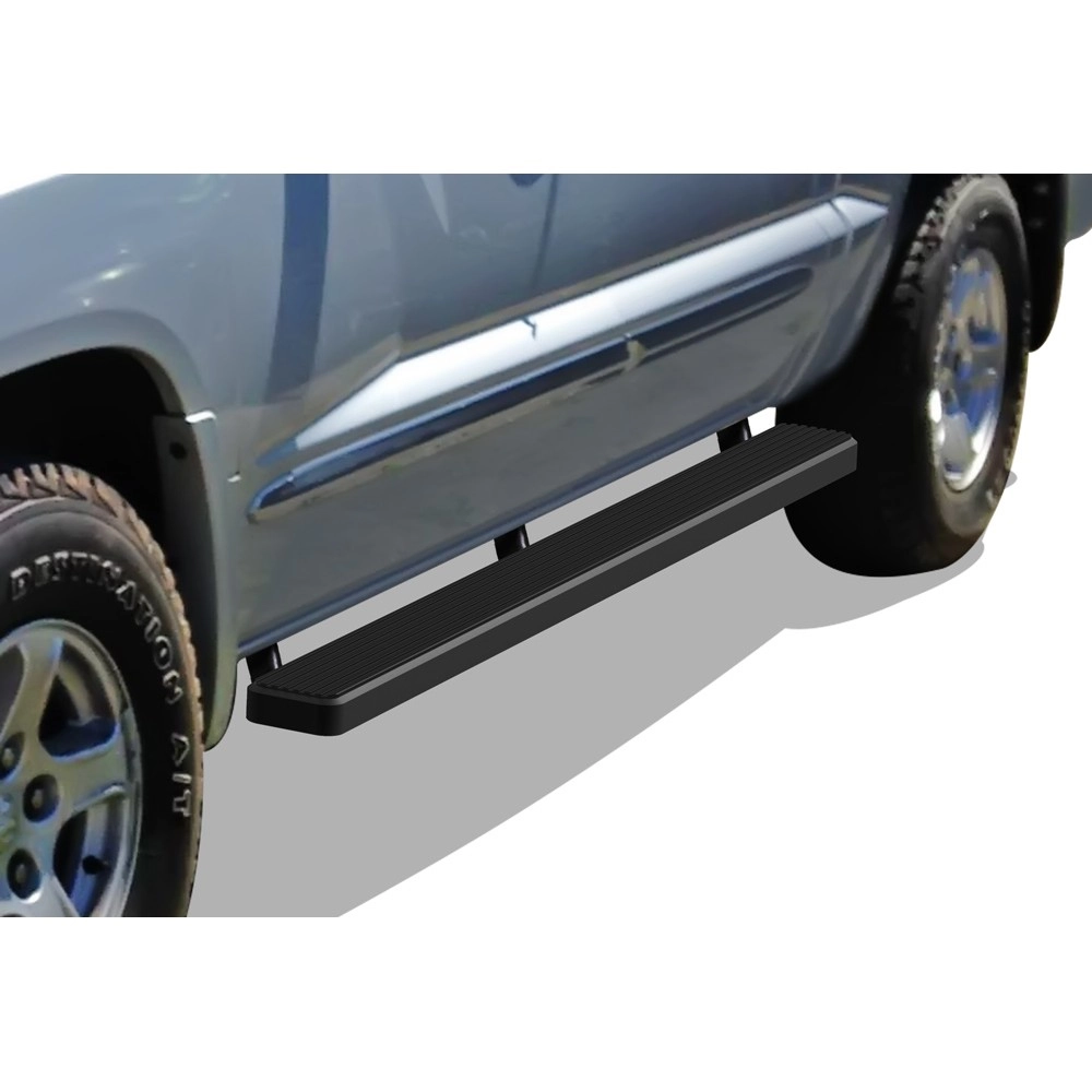 APS IB04EJF5B - 5" iStep Style Door-to-Door Black Stainless Steel Side Steps