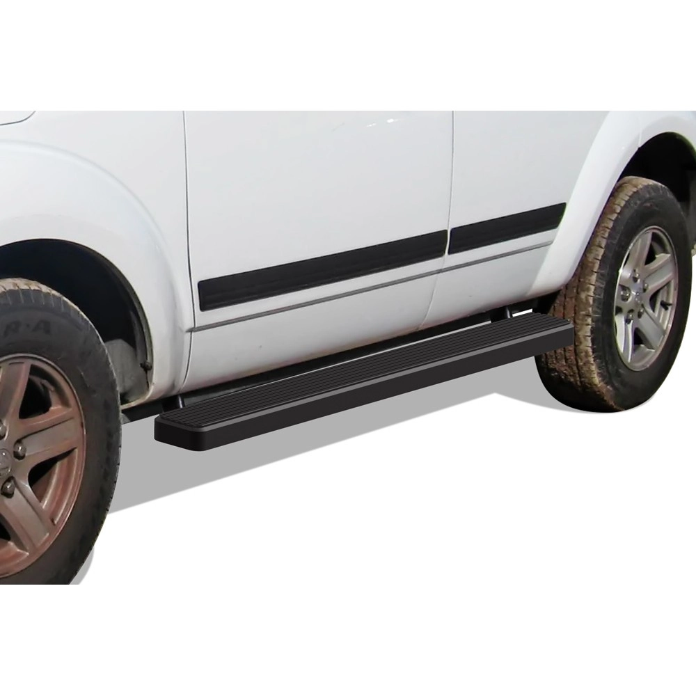 APS IB04EJF6B - 5" iStep Style Door-to-Door Black Stainless Steel Side Steps