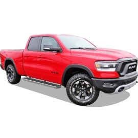 APS IB04FAE9C - 6" iStep Style Door-to-Door Hairline Stainless Steel Side Steps