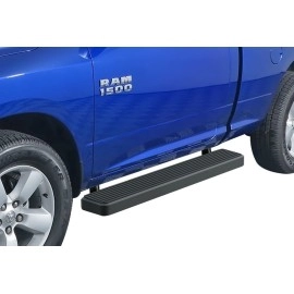 APS IB04FAG8B - 6" iStep Style Door-to-Door Black Stainless Steel Side Steps