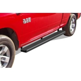 APS IB04FAG9H - 6" iStep Style Door-to-Door Black Stainless Steel Side Steps