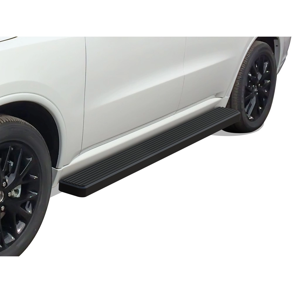 APS IB04FBE2B - 6" iStep Style Door-to-Door Black Stainless Steel Side Steps