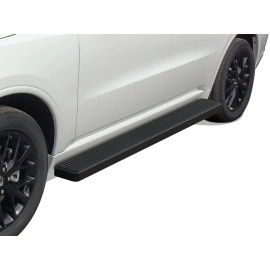 APS IB04FBE2B - 6" iStep Style Door-to-Door Black Stainless Steel Side Steps