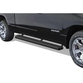 APS IB04FBE8B - 6" iStep Style Door-to-Door Black Stainless Steel Side Steps
