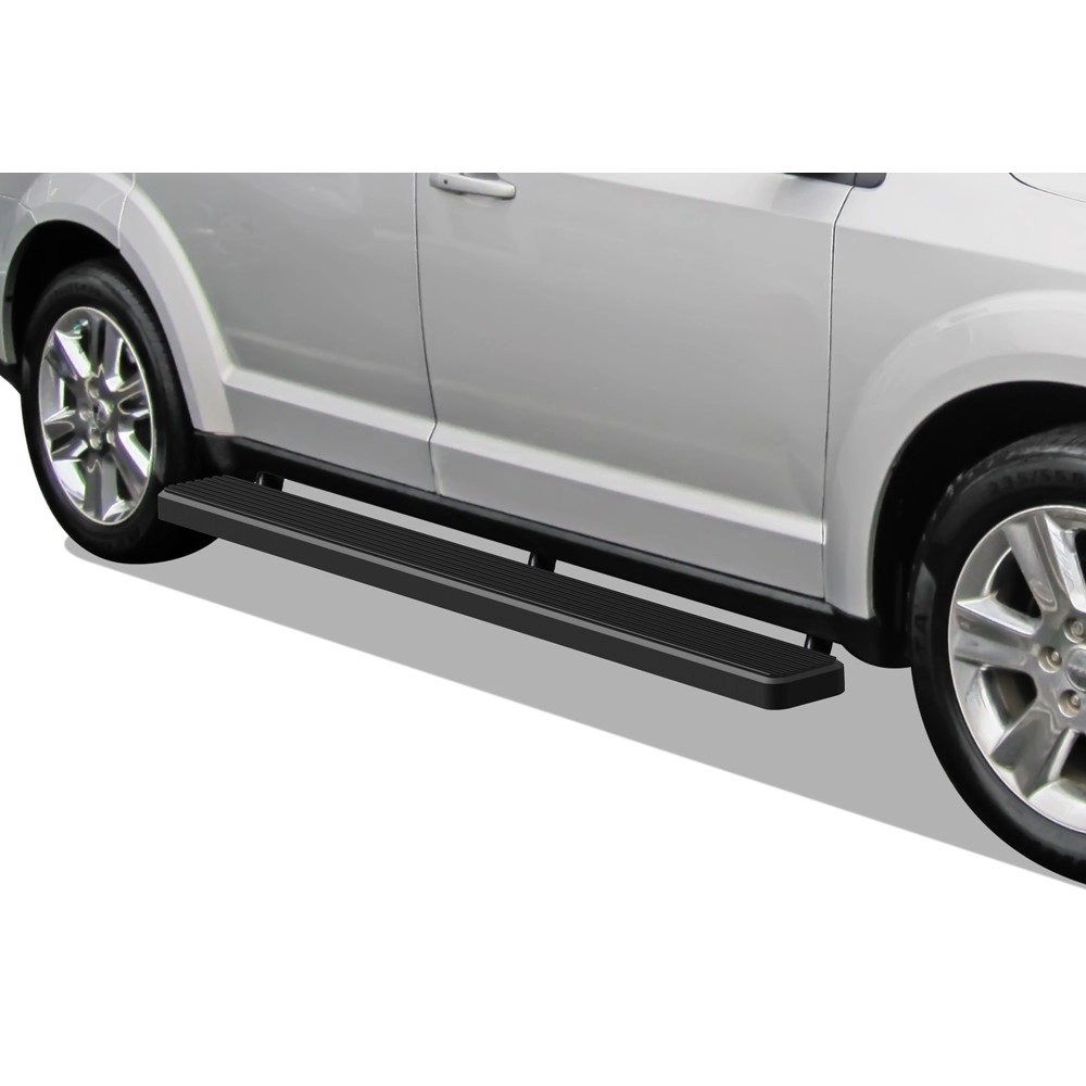 APS IB04FBJ6B - 6" iStep Style Door-to-Door Black Stainless Steel Side Steps