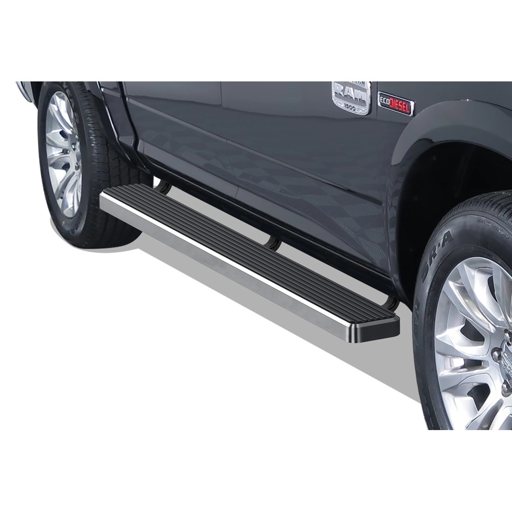 APS IB04FBJ8A - 6" iStep Style Door-to-Door Hairline Stainless Steel Side Steps