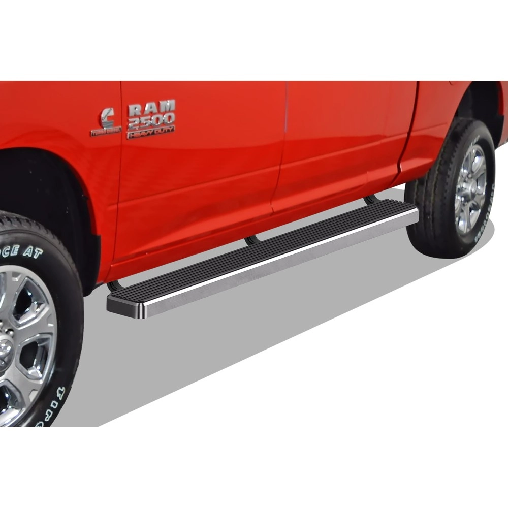 APS IB04FBJ9A - 6" iStep Style Door-to-Door Hairline Stainless Steel Side Steps