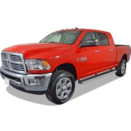 APS IB04FBJ9A - 6" iStep Style Door-to-Door Hairline Stainless Steel Side Steps