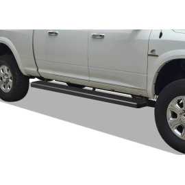 APS IB04FBJ9B - 6" iStep Style Door-to-Door Black Stainless Steel Side Steps