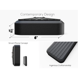 APS IB04FBJ9H - 6" iStep Style Door-to-Door Black Stainless Steel Side Steps