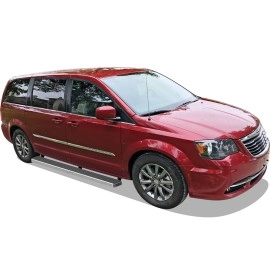 APS IB04FCF1A - 6" iStep Style Door-to-Door Hairline Stainless Steel Side Steps