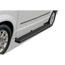 APS IB04FCF1B - 6" iStep Style Door-to-Door Black Stainless Steel Side Steps