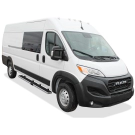 APS IB04FDJ1A - 6" iStep Style Door-to-Door Hairline Stainless Steel Side Steps