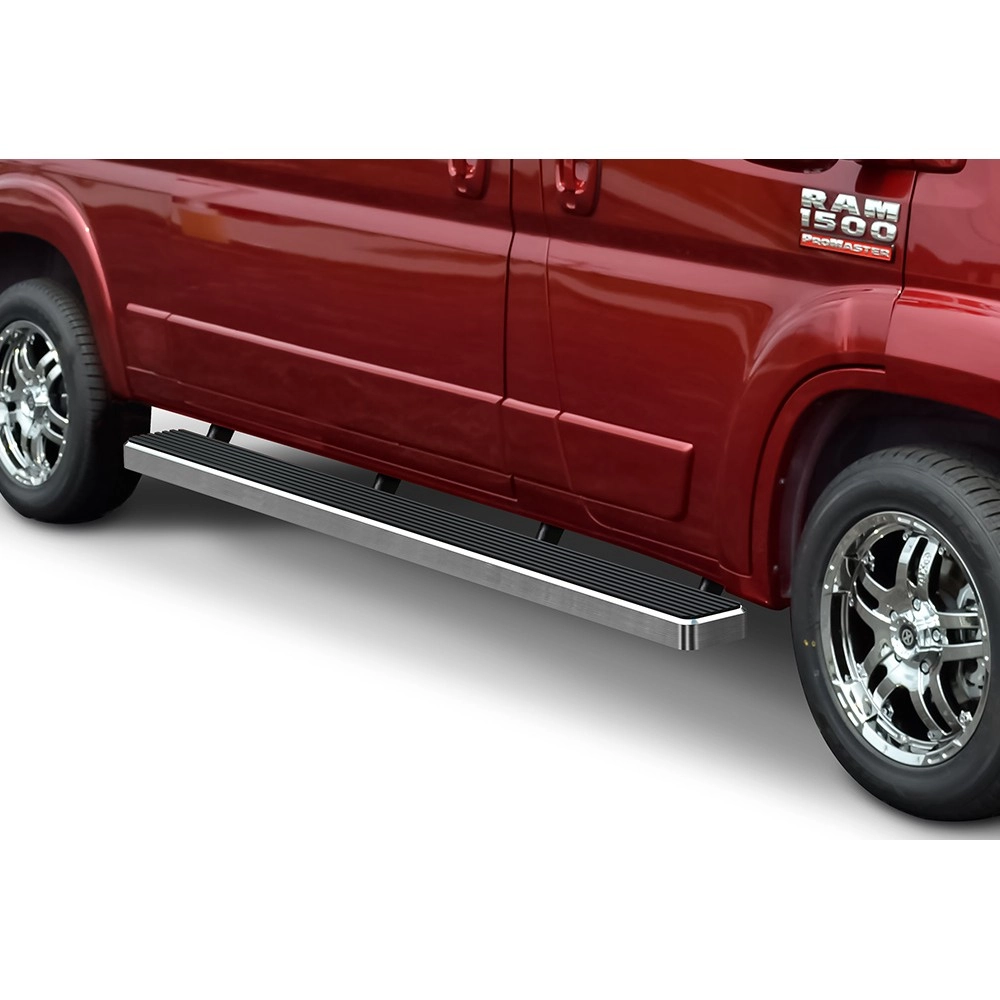 APS IB04FDJ2A - 6" iStep Style Door-to-Door Hairline Stainless Steel Side Steps