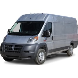 APS IB04FDJ2B - 6" iStep Style Door-to-Door Black Stainless Steel Side Steps