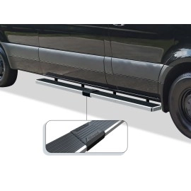 APS IB04FDJ3A - 6" iStep Style Door-to-Door Hairline Stainless Steel Side Steps