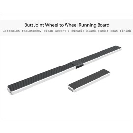 APS IB04FDJ3A - 6" iStep Style Door-to-Door Hairline Stainless Steel Side Steps