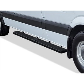 APS IB04FDJ3B - 6" iStep Style Door-to-Door Black Stainless Steel Side Steps