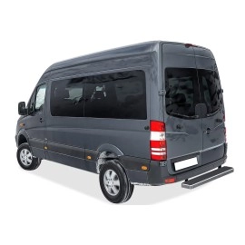 APS IB04KDJ3A - 5" iStep Style Rear Step  Hairline Stainless Steel Side Steps