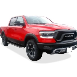 APS IB04RAE9Y - Flat Style Door-to-Door Polished Stainless Steel Running Boards