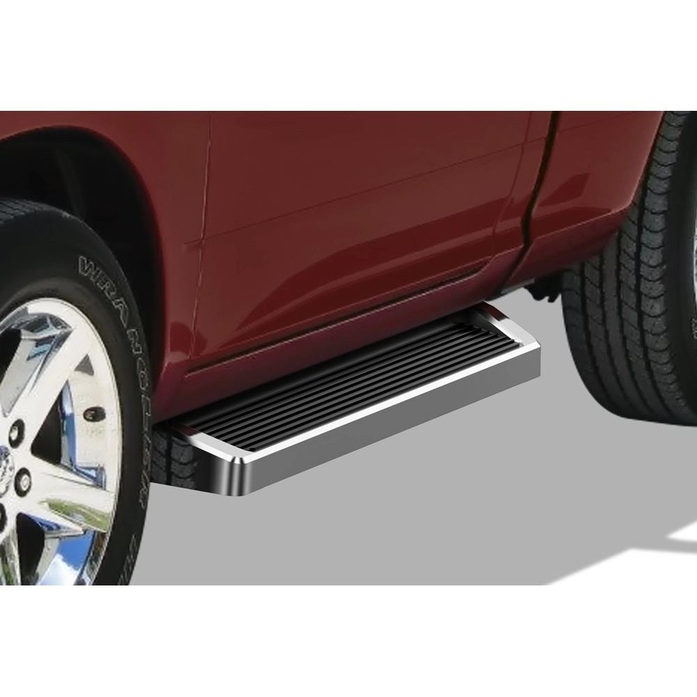 APS IB04RAG8A - 6" iRunning Board Door-to-Door Polished Aircraft Aluminum Running Boards