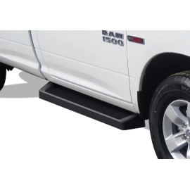 APS IB04RAG8B - 6" iRunning Board Door-to-Door Black Aircraft Aluminum Running Boards