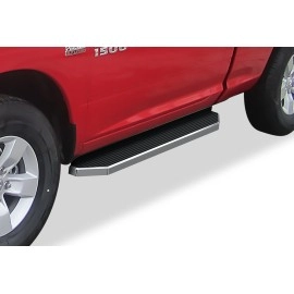 APS IB04RAG8Y - Flat Style Door-to-Door Polished Stainless Steel Running Boards