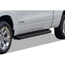 APS IB04RBE8B - 6" iRunning Board Door-to-Door Black Aircraft Aluminum Running Boards