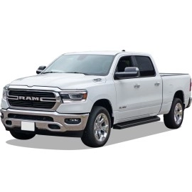 APS IB04RBE8B - 6" iRunning Board Door-to-Door Black Aircraft Aluminum Running Boards