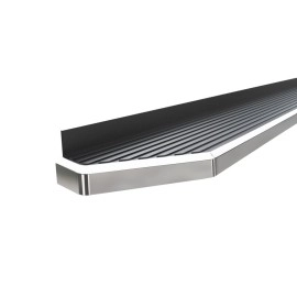 APS IB04RBE8Y - Flat Style Door-to-Door Polished Stainless Steel Running Boards