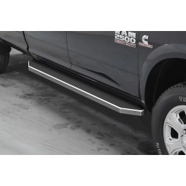 APS IB04RBJ8Y - Flat Style Door-to-Door Polished Stainless Steel Running Boards