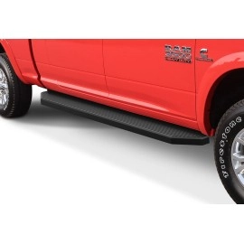 APS IB04RBJ9H - Flat Style Door-to-Door Black Stainless Steel Running Boards